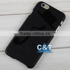 C&T Black Hat Music Customized Oem Hard Case for Iphone 6 Back Cover Quality Choice thumbnail-3
