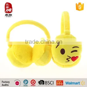 2016 New Popular Plush Emoji Earmuffs Emoji Toys Gifts China Manufacture thumbnail-2