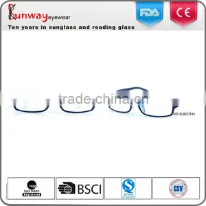 RP-S3637 New Fashion Dark Blue Cool Frame Men Wholesale Reading Glasses thumbnail-1