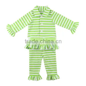 Cotton Knit Children Clothing Striped Pajama Baby Kids Pajamas Set Wholesale Christmas Pajamas Toddler Christmas Pajamas thumbnail-6