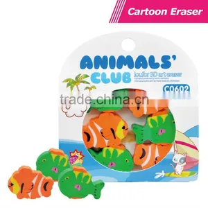 Multi-colour Extrude Fish Erasers thumbnail-1