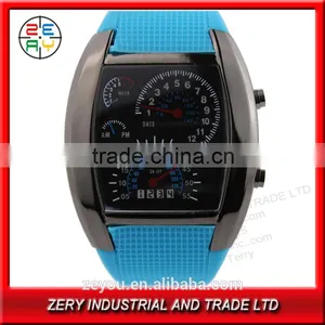 R36 Eco-friendly Silicone Led Watch Withe Digital Movement for Men Watches thumbnail-3
