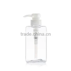 HDPE Square Round Plasic Empty Body Lotion Shampoo Bottle /Shower Bottle With Pump Dispenser Spray Cap thumbnail-3