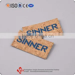 Tree/Cork Pattern Printing Logo Faux Leather Patch thumbnail-1