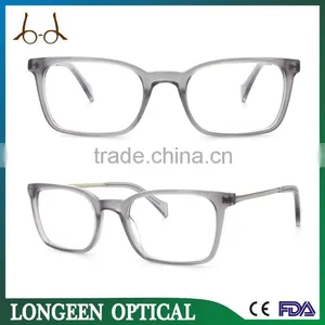 Best Wholesale Grey Reading Glasses With Metal Temple thumbnail-1