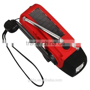 Multifunction Portable Hand Crank Solar Dynamo Radio With Flashlight thumbnail-3