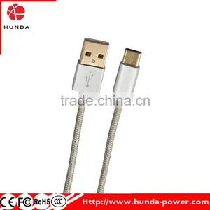OEM/ODM USB Type C Cable USB C to USB A Braided Data Cable 3.3Ft [1M] With Reversible Connector for New MacBook and Other Type-C thumbnail-4