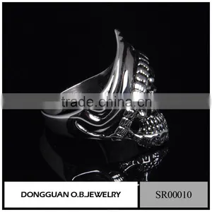 Sterling Silver Motorcycle/Biker Chain Piston Ring/316l Stainless Steel Mens Ring Wolesale thumbnail-3