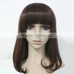 Bob Wig Kinky Curly u Part Hair Ombre Wig Hair Dye Wig Human Hair Topper Wig thumbnail-2