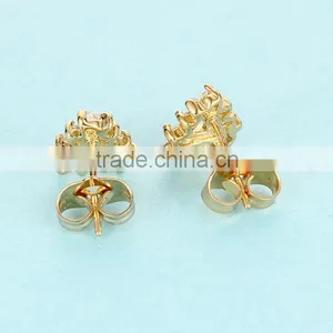 Fancy New Design 925 Sterling Silver Earring Stud Ethiopian Gold Jewelry thumbnail-3