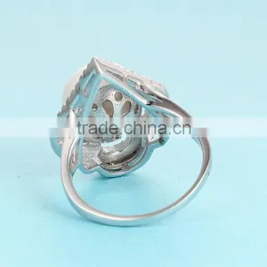Pearl Ring Designs Heart Shape New Arrival Rings for Women SRE136W thumbnail-5