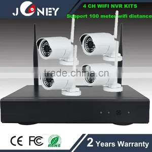 1 Mega Pixels 720P 100 Meters Wifi Distance Cctv 4 Channel WIFI NVR KIT thumbnail-1