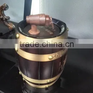 5L Mini Electric Wooden Barrel Wine Cabinet thumbnail-4