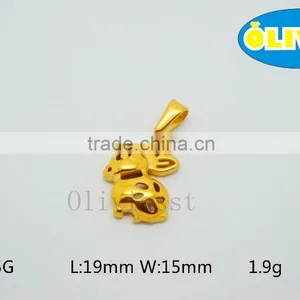 Olivia 2016 New Fashion Modern 316 Stainless Steel Cast Metal Lovely Rabbit Pendant thumbnail-1