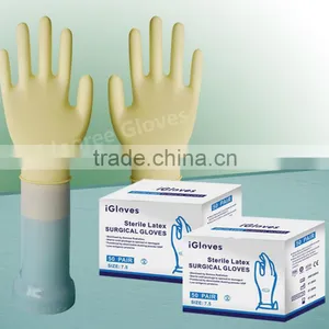 Disposable Sterile Powdered And Powder Free Latex Surgical Gloves thumbnail-5