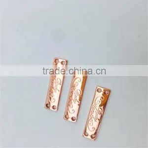 Customized Rose Gold Plating Label Rose Gold Electroplating Processing Label Manufacturing Process thumbnail-2