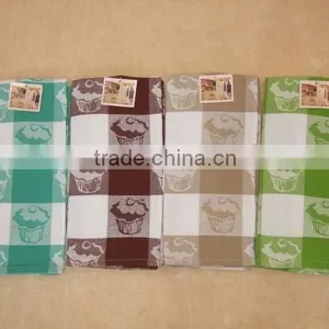 Waffle Weaving Jacquard Cotton Tea Towel Home Textile Wholesale thumbnail-3