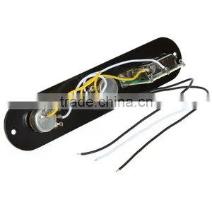 Wired Loaded Control Plate Harness Switch Knobs for Guitar Black thumbnail-4