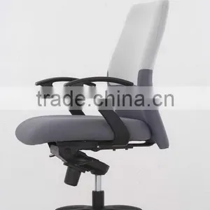 Fabric Swivle Office Computer Chair With pp Armrest and Nylon Base thumbnail-2