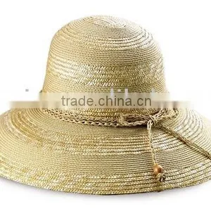 Ladies' Sewn Braid Straw Hat thumbnail-1