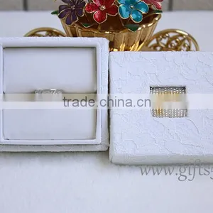 Custom Elegant Proposal Jewelry Ring Gift Box Wedding Ring Box With Beaded Name Plate of F thumbnail-3