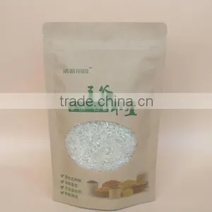 High Quality Food Grade Brown Kraft Food Packaging Paper Bags With Window thumbnail-1