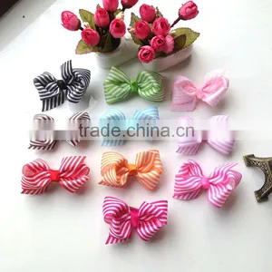 Multicolors Bow Ties Grosgrain Ribbon Stripe Baby Hair Bow thumbnail-1