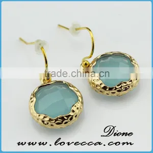 Mixed Faceted Crystal Glass Gem Stone Earrings Charm Long Drop Earring thumbnail-5