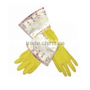 Medium Size Yellow Silicone Kitchen Gloves thumbnail-4