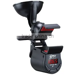 Car FM Transmitter With 360 Degree Phone Holder for IPhone Samsung Smartphones thumbnail-3