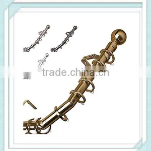 Nickel Black Adjustable Curtain Rods thumbnail-1