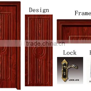 Good Sales Pvc Wooden Armor Door for Bedroom thumbnail-2