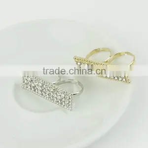 Stainless Steel Jewelry Geometry Diamonds Rings thumbnail-1
