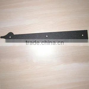 DECORATIVE HARDWARE-Stamped Steel Aoerka Strap Hinge, 16" Decorative Garage Door Hardware thumbnail-1