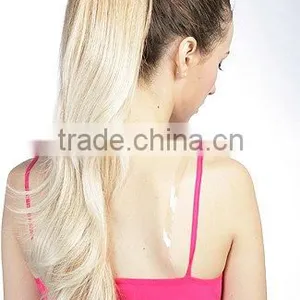 Blonde Ponytail Hair Extension, Claw Clip Hairpieces for Wigs thumbnail-2