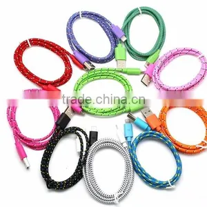 Lighting Usb Cable Nylon Woven USB Cable for I6 Phone Accessory Cable thumbnail-1