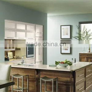 Custom Kitchen Microwave Cabinet, Moderm Kitchen Cabinet thumbnail-4