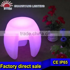 Big and Small Size RBG Color Change Modern Plastic Led Light up Bar Stool Chair thumbnail-1