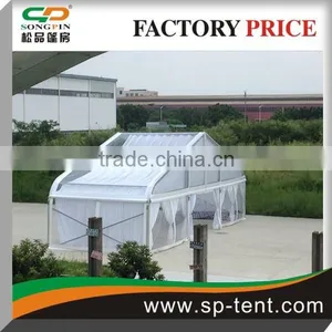 Big Aluminum Frame Clear Pvc Shelter Curved Tent 25x30m on Sale thumbnail-4