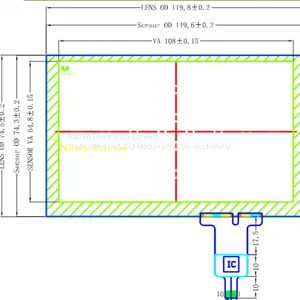5inch Tft Lcd Module Resolution 800*480 With Capacitive Touch Panel thumbnail-1