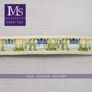 Fashion Design Flowers Jacquard 15mm Nylon Webbing Wholesale thumbnail-1