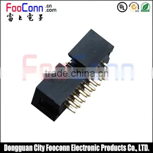 Top Quality 2.54mm Pitch Dual Row 2*8p 16 Pin Straight IDC Box Header Connector With Black Color thumbnail-1