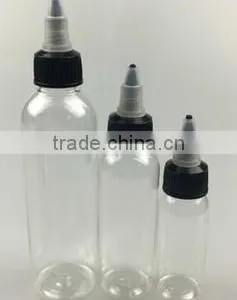 60ml,100ml,250ml,500ml Plastic Colorful PET Bottle With Twist Top Cap thumbnail-3
