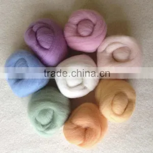 High Color Fastness Australia Wool Top 16.5-28mic 55-80mm thumbnail-3