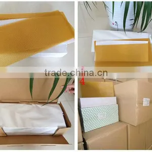 Factory Supply 100% Pure Natural Beeswax Foundation Sheet Cheap thumbnail-4