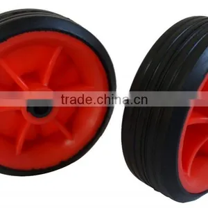 Solid Wheel/Plastic Ruled Rubber Lawnmower Lawn Push Mower Wheel 4+ Inch Diameter thumbnail-5