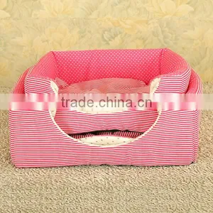 Double-use Soft Cozy Dog Bed Fabric Dog House thumbnail-6