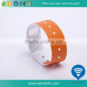 Good Quality UHF RFID Disposable Paper Wristband for Hospital Management thumbnail-1