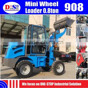 Low Price Mini Front Loader 800kg - Mini Wheel Loader ZLY908 ZL08 China Mini Loader thumbnail-1