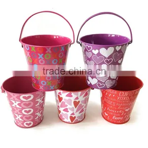 Wedding Packing Mini Tin Buckets Pails With Personalized Sticker thumbnail-5